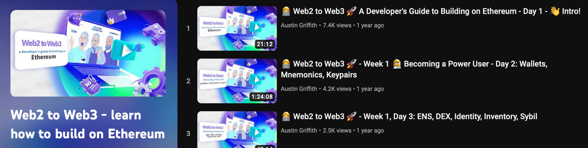 Web2 - Web3 playlist